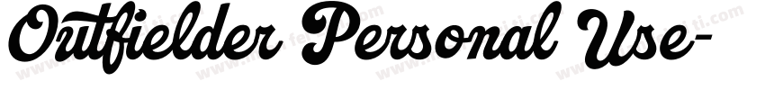 Outfielder Personal Use字体转换